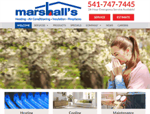 Tablet Screenshot of marshallsinc.com